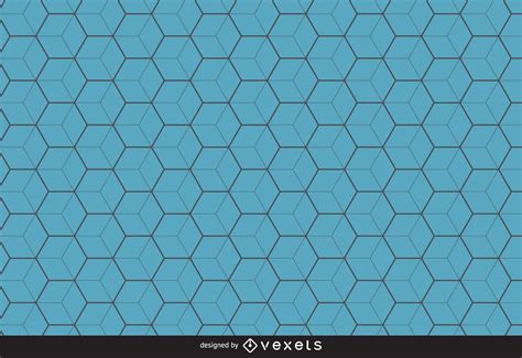 Blue Hexagon Pattern Background Vector Download