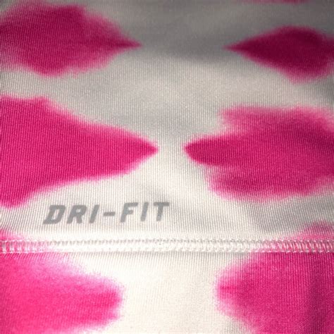 Nike Pro Dri Fit Pink And White Sports Bra Razorback Gem