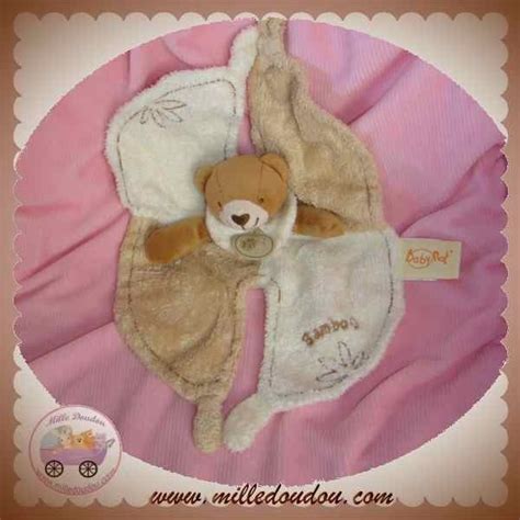 BABYNAT DOUDOU OURS BAMBOU PLAT SOS