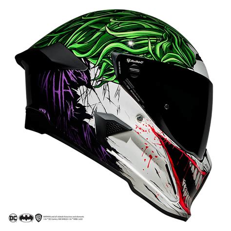 Ruroc Atlas 40 The Joker Full Face Bluetooth Motorcycle Helmet Ruroc