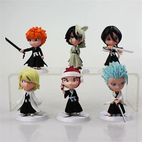 These Bleach Action Figures come as a set of 6 pieces which include the ...