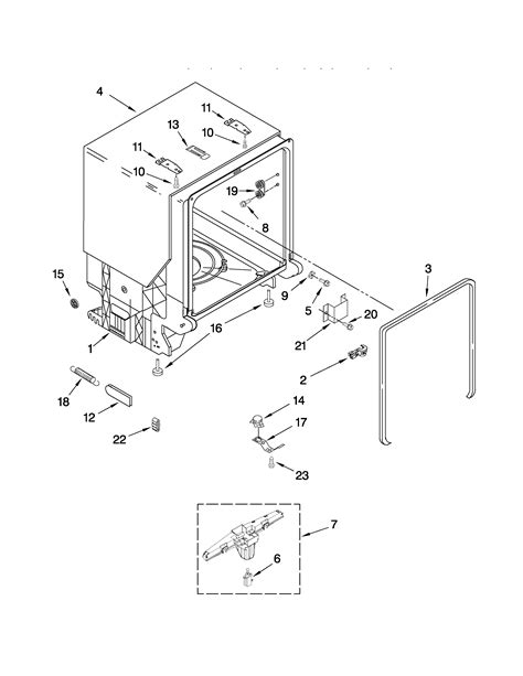 Kenmore Elite Dishwasher Parts Diagram