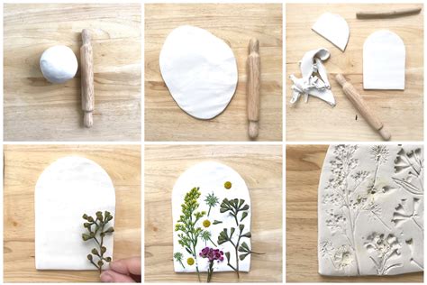 Floral Art Projects For Kids - Pressed Flowers In Clay — ART CAMP