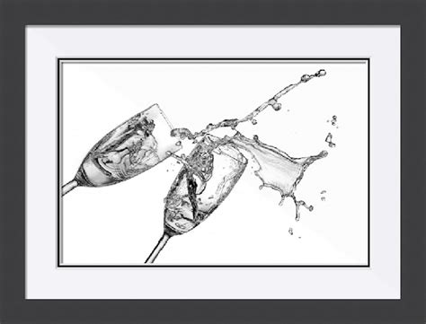 Champagne Splash Dessin Par Paul Stowe Artmajeur