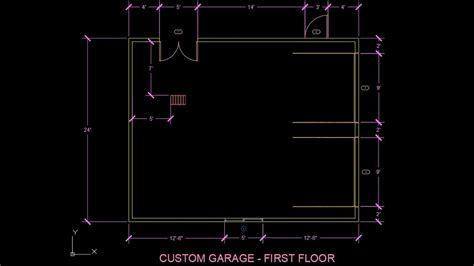 Autocad Custom Garage Tutorial Part 1 Youtube