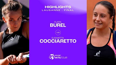 Clara Burel Vs Elisabetta Cocciaretto Lausanne Final Wta