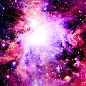 Purple Blue Galaxy Nebula Digital Art By Johari Smith Fine Art America