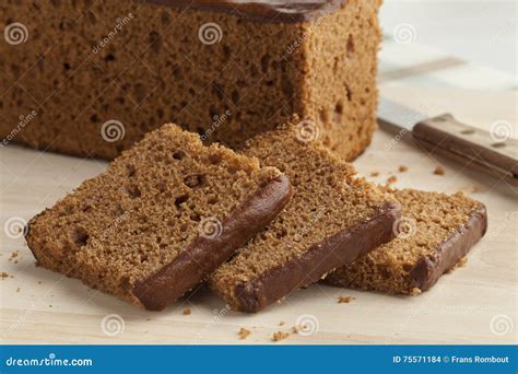 Traditional Dutch Breakfast Cake And Slices Stock Photo Image Of