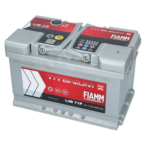 FIAMM 12V 71Ah Autobatterie 680A EN FIAMM Pro L3B71P Starterbatterien