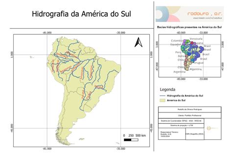 Para Que Serve O Mapa Hidrográfico - Mapa hidrográfico da América do sul