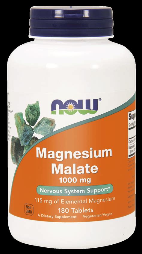 Now Magnesium Malate Mg Homeopatia Apteka Internetowa