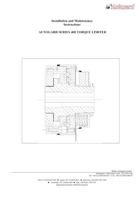 Pdf Installation And Maintenance Instructions Autogard Series