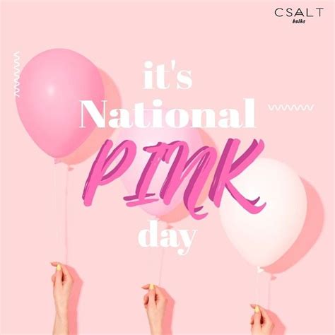 National Pink Day In 2024 National Pink Day Pink Day Pink