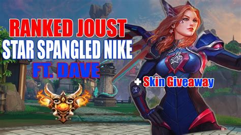 SMITE Ranked Joust 3v3 AMERICA NIKE NEW SKIN Giveaway YouTube