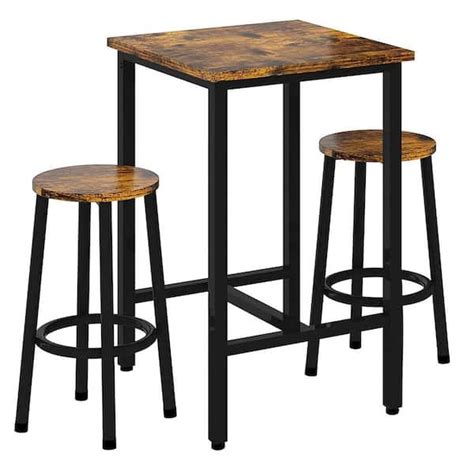 Rustic Sofa Table With Bar Stools Baci Living Room