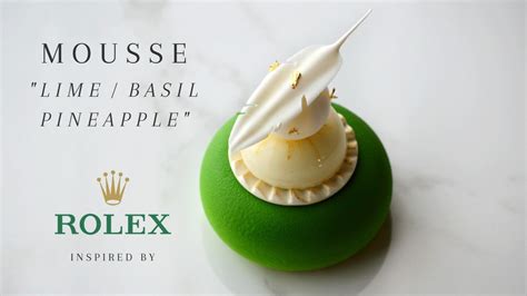 LIME BASIL PINEAPPLE MOUSSE Inspired By ROLEX Denise Castagno