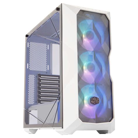 Cooler Master Masterbox Td500 Mesh White Airflow Atx Mid Tower With Polygonal Mesh