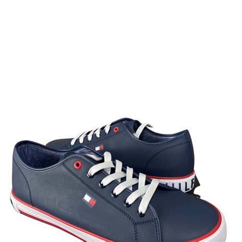 Tommy Hilfiger Mens Size 12 Navy Blue Trainers Brand New