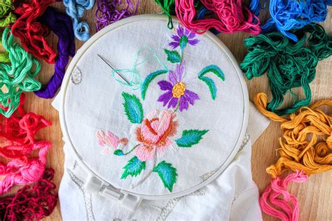 Embroidery Hoops And Threads Jigsaw Puzzle In Handmade Puzzles On