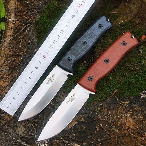 Brat N F011 Naprawiono Ostrze D2 Stal Prosty N Bushcraft N Full Tang