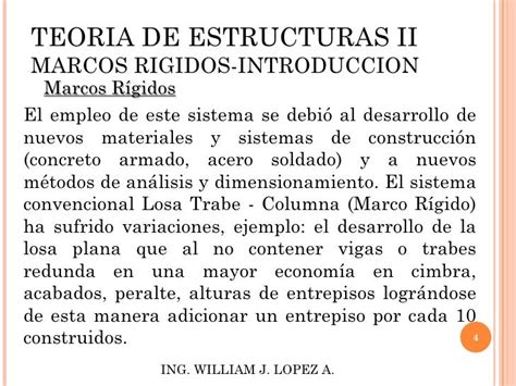 Teoria De Estructuras Ii Marcos Rigidos