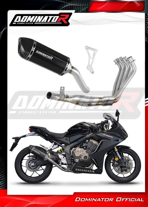 Honda Cb R Full Exhaust System Collector Silencer Hp