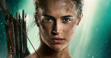 Tomb Raider Poster Unleashed with Alicia Vikander as Lara Croft