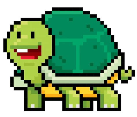 Easy Pixel Art Turtle