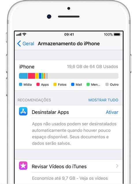 Sobre O Armazenamento No Dispositivo E No ICloud Suporte Da Apple