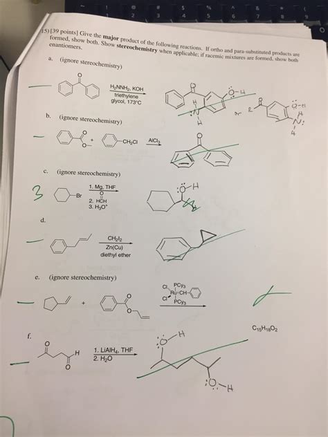 Solved Give The Major Product Of The Following Reactions If Chegg