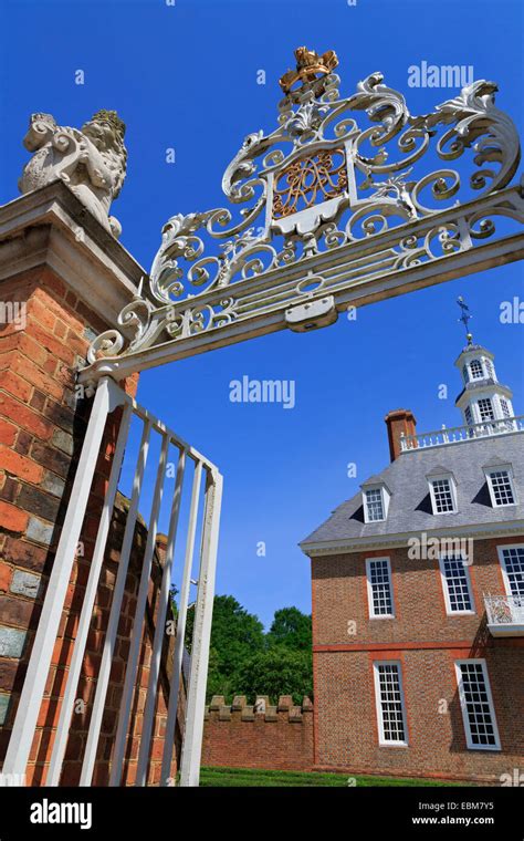 Governors Palace Colonial Williamsburg Virginia Usa Stock Photo Alamy