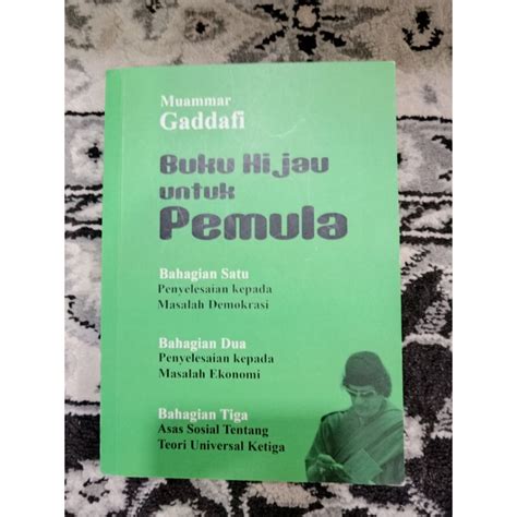 Buku Hijau Untuk Pemula Muammar Gaddafi Shopee Malaysia