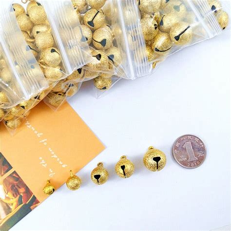 20pcs Matte Jingle Bell Diy Crafts Loose Beads Bells Copper Bells