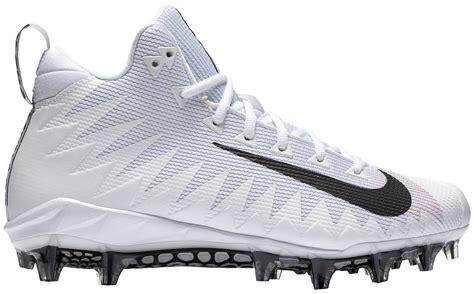 Nike Men S Alpha Menace Pro Mid Football Cleats White Black