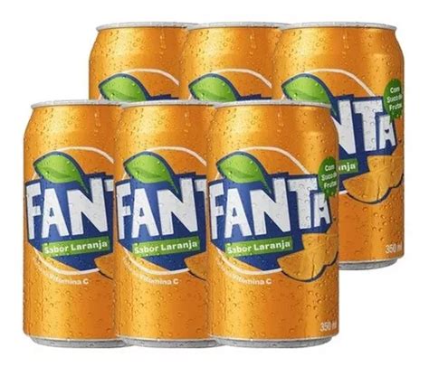 Refrigerante Fanta Laranja Original Pack 6 Latas 350ml à venda em