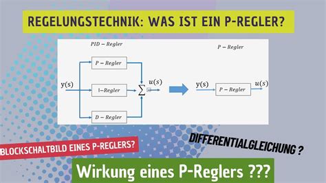 Was Ist Ein P Regler Blockschaltbild Und Differentialgleichung