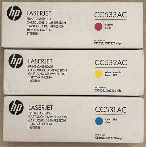 Toner tusz HP LaserJet laser jet CC533 CC532 CC531 cp2025 cm2320 mfp ...