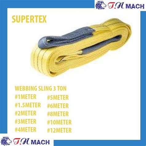 Supertex Korea Flat Webbing Sling Safety Factor Ton M M M