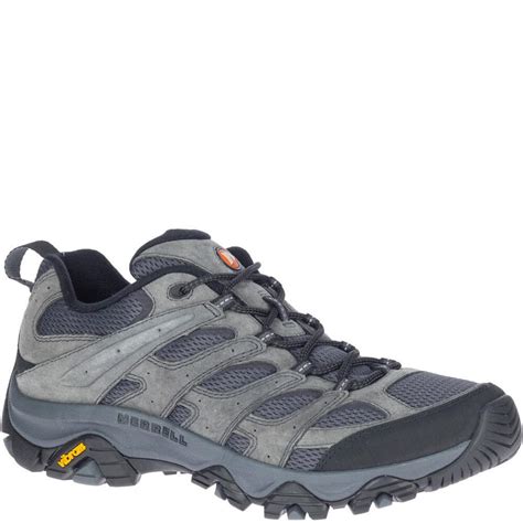 Merrell Mens Moab 3 Wide Hiking Shoes Granite Elliottsboots