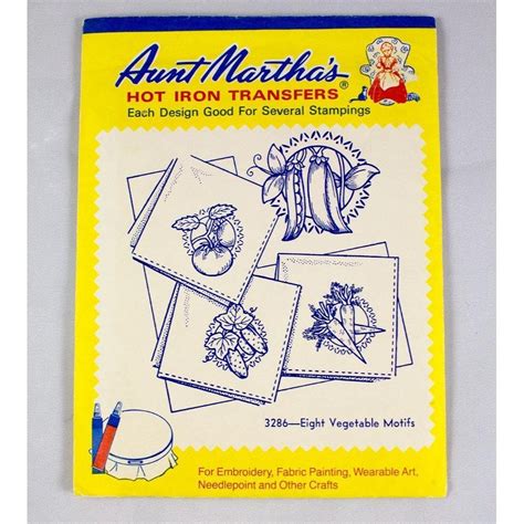 Aunt Martha S Hot Iron Transfers 3733 Kittens 3286 Vegetables 3818 Pillowcase Etsy