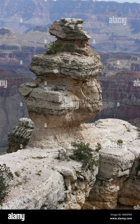 Free standing rock formation in the Grand Canyon Stock Photo - Alamy