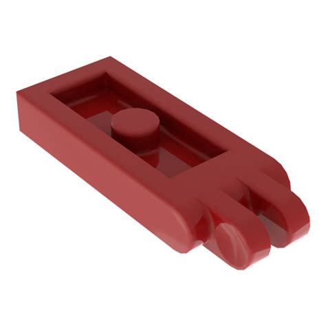 Lego Red Hinge Plate X With Fingers Hollow Studs Brick