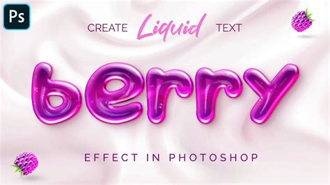 Create Liquid Text Effect In Photoshop Illphocorphics Youtube