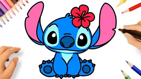 CÓMO DIBUJAR A STITCH FACIL YouTube