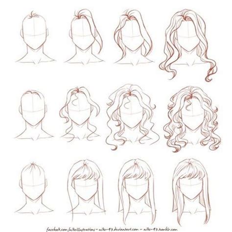 How To Draw Female Hair Step By Step