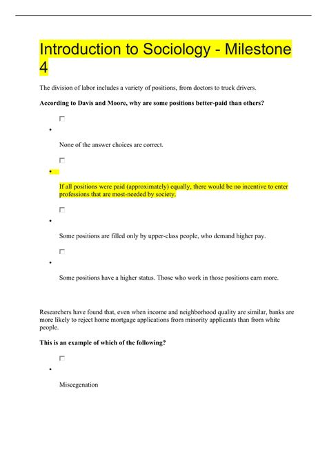 Introduction To Sociology Milestone Sophia Pathway Sophia