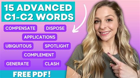 C1 C2 Vocabulary In English 15 Advanced Words Free Pdf Good For