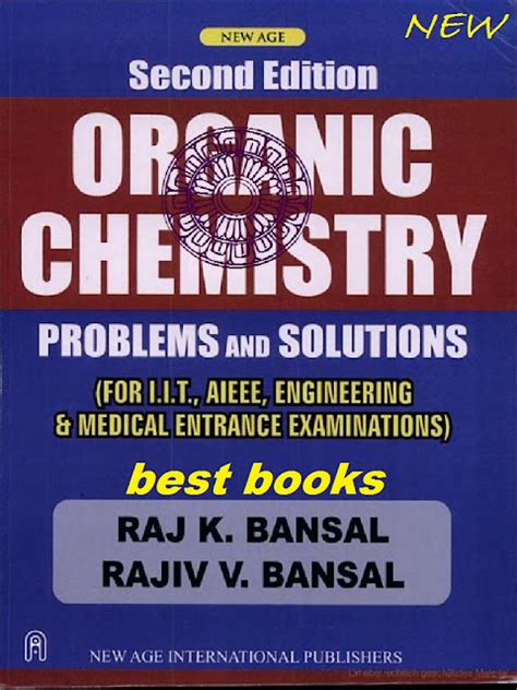 Book Organic Chemistry Problems And Solutions Pdf Science