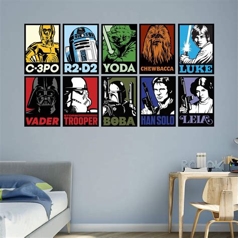 Fathead Star Wars Portraits Wall Decal Collection Star Wars Wall Art