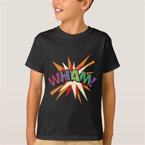 Comic Book Pop Art WHAM T Shirt Zazzle Shirts Wham T Shirt Art